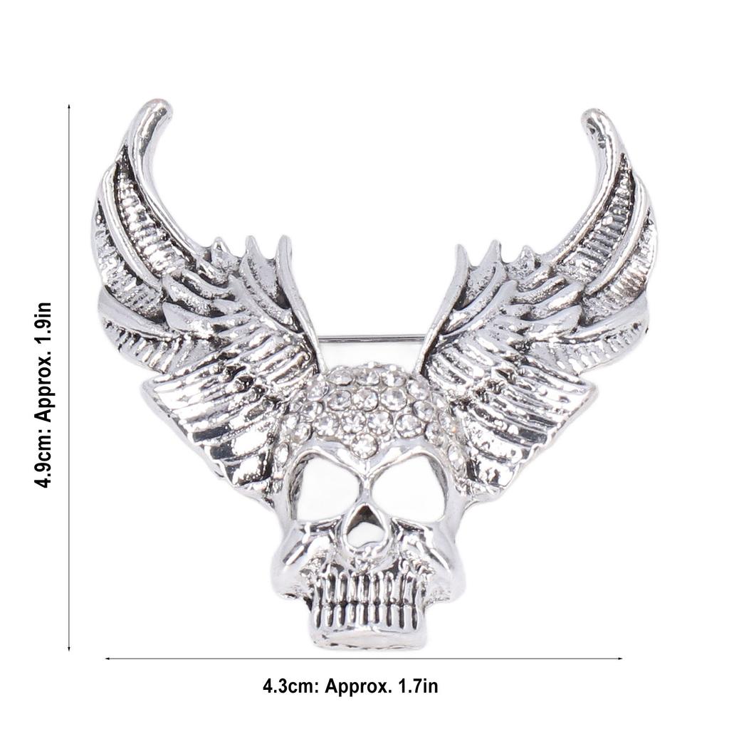 Drill Skull Brooch Sparkling S Fashion Personality Brooch Accessories for Suit Coat
