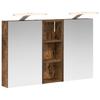 Bathroom Cabinet Set 3 Pcs 80 X 10.5 X 50 Cm Engineered Wood