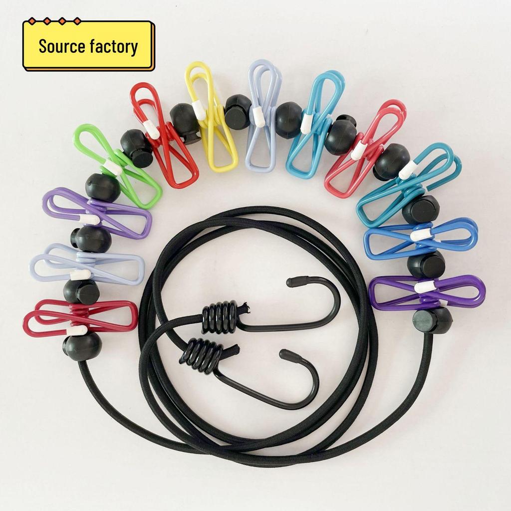 Portable Windproof Outdoor Clothesline - Travel-Friendly Drying Rope for Clothes and Quilts
