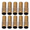 10Pcs E14 Metal Tube for Candle Lamp Holder Lamp Base Lighting Accessories 25x80mm Gold Bronze