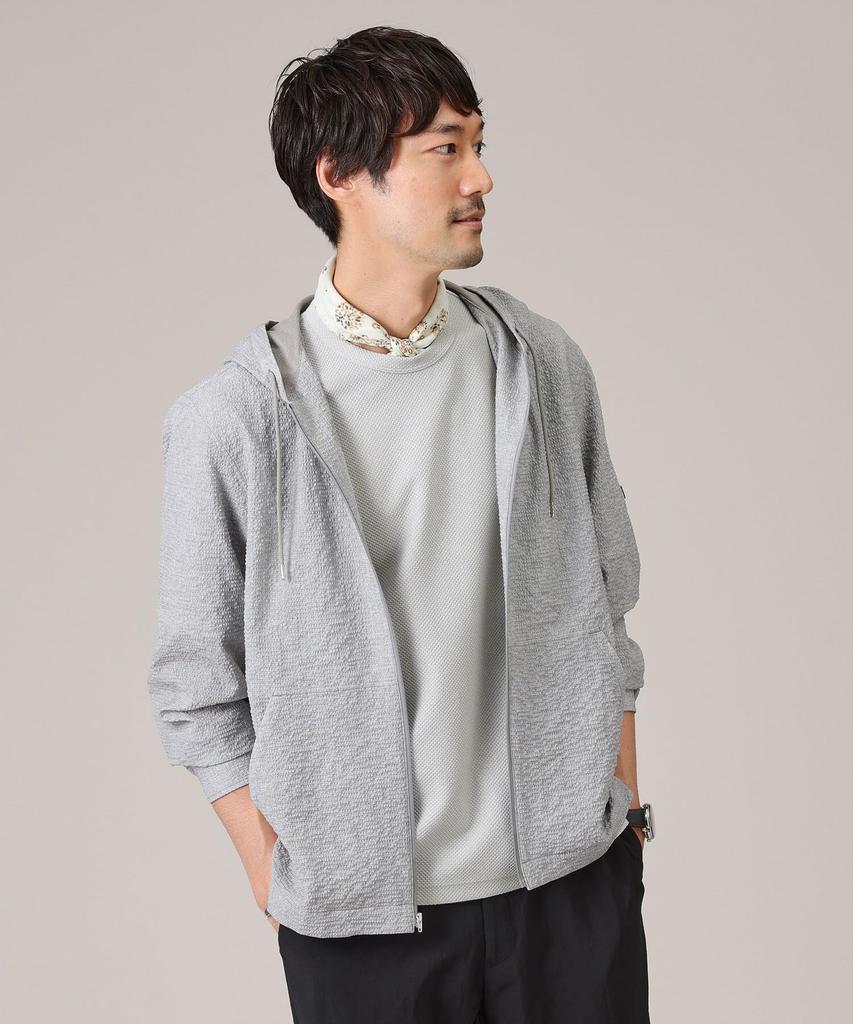 Takeo Kikuchi Men's Melange T-Shirt, Bishu Weave/Made In Japan, Light Gray (011) 04 (LL), 07031013