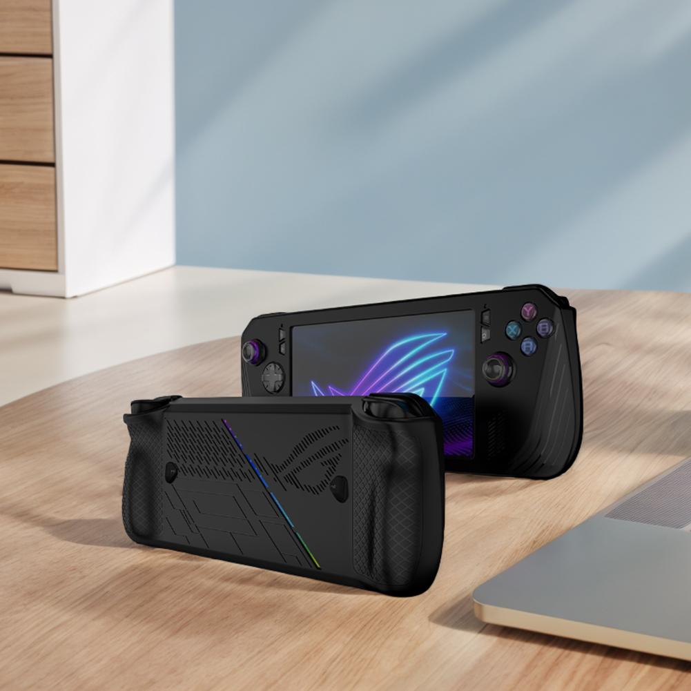 Silikon Gaming Handheld Hülle Rutschfeste Host-Schale Kratzfest Vollschutzhülle Staubdicht für ASUS ROG Ally X Spielkonsole
