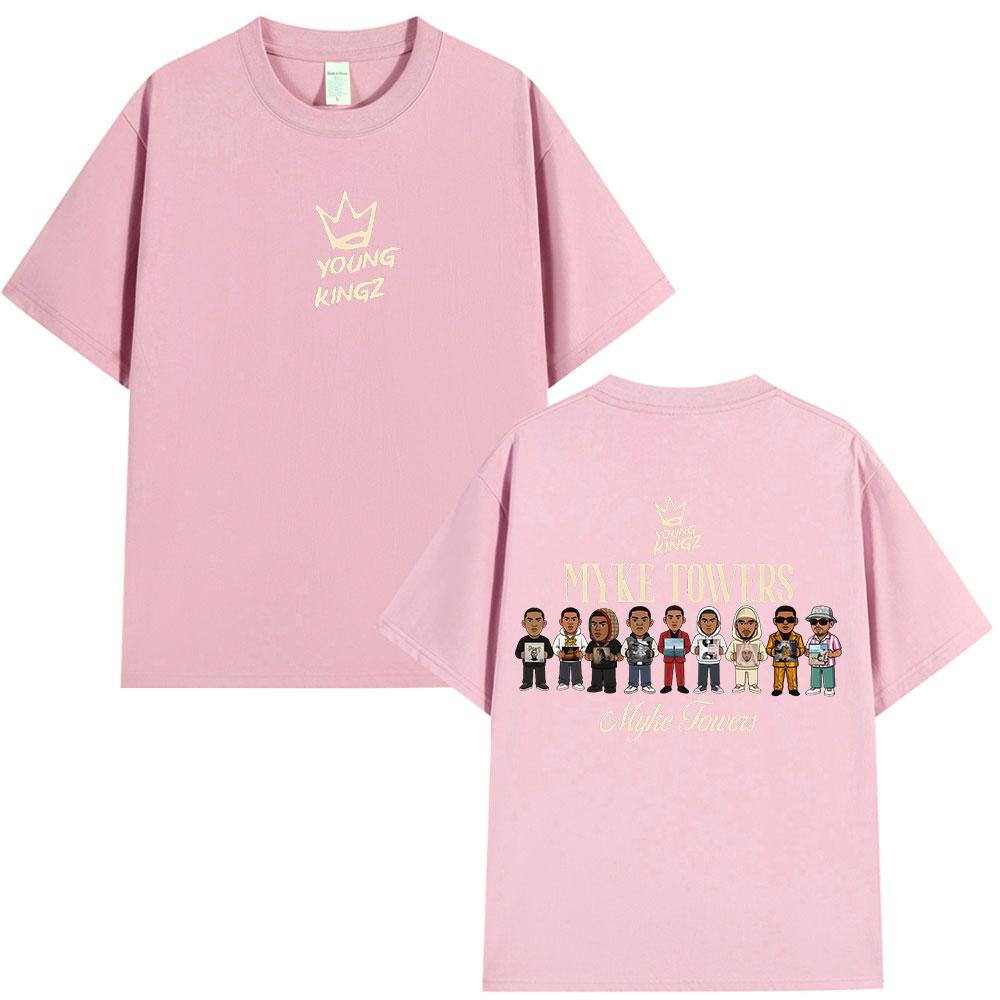 Rapper Myke Album 100cotton mens shirt hawaiian luxury Graphic HipHop Pop Tshirt summer Y2K short sleeve fashion oversized Tee