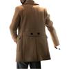European and American Men's Mid-Length Wool Coat - British Style Fashionable Long-Sleeved High-Quality Design for 2025