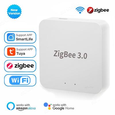 Tuya Zigbee 3.0 Gateway Hub Smart Home Wireless Bridge Smart Life APP Controle Remoto Dispositivo de Automação Funciona com Alexa Google