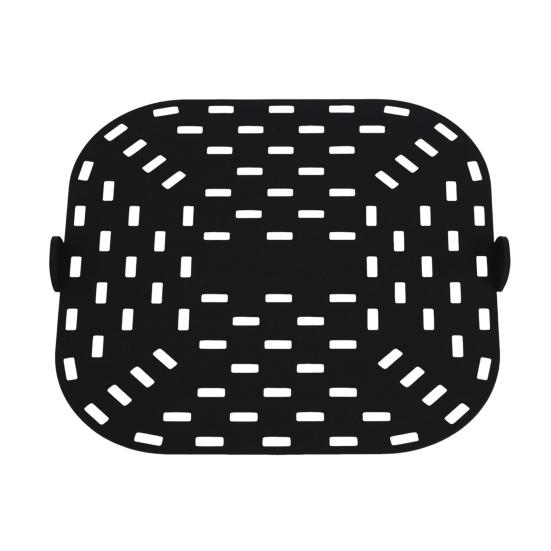 Air Fryer Liner Silicone Baking Pad Square Heat Resistant Air Fryer Accessories Replacement Crisper Plate Non-Stick Air Fryer Grill Pan