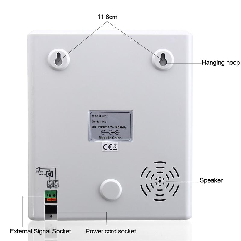 Two Color Printing Time Clock Recorder Electronic Employee Time Recording System Time Card Machine Time Recorder