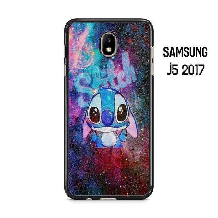 Coque de téléphone - Coque en Folie - Compatible Samsung Galaxy J5 2017 ( J530 ) Stitch Disney Lilo et Stitch Jasmine Ref 1372 nero