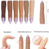 Spiker Silikon Praksis Finger Model Tool med ledd bøybar silikon falsk hånd for negler DIY for treningstilbehør