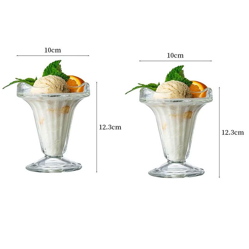 

2pcs Premium Cocktail Cups Dessert Bowls High-end Transparent Ice Cream Cups Mojito Cups Cold Drink Cups, Party Beverage Cups 2pcs