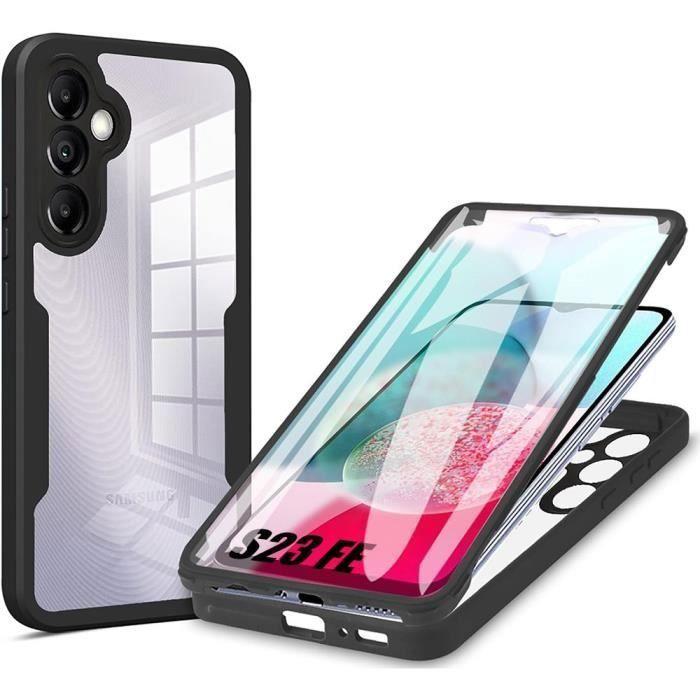 Coque de protection pour Samsung Galaxy S23 FE Antichoc 360° Noir Semi-rigide