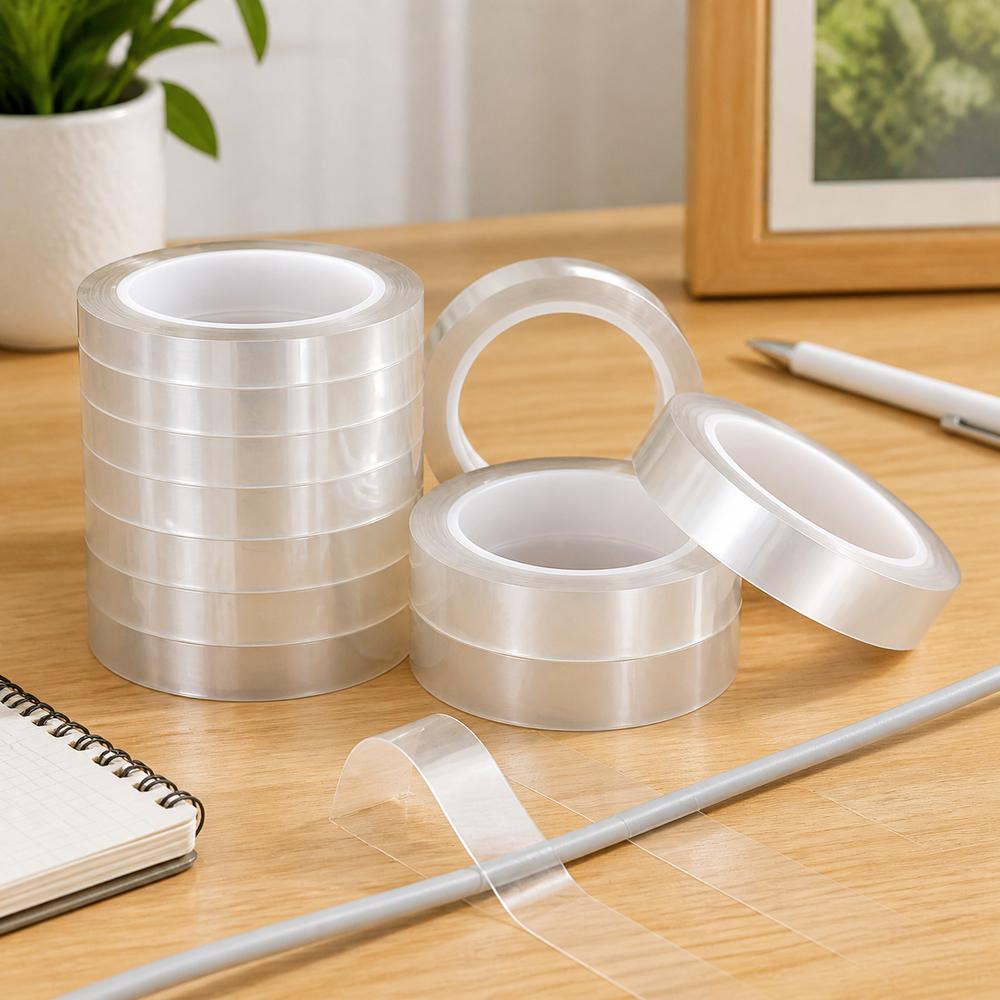 66 Meters Transparent Tape 10mm Width Drawing Transformer Tape Warning Marking Tape For Drawing