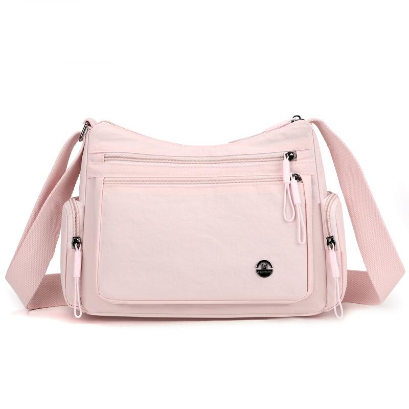 Messenger bag women 2025 new trendy bag large capacity Oxford cloth lightweight versatile shoulder bag nylon canvas bag
