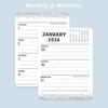 2026 Day Planner A7 Pocket Size Coil Notebook for Law Nursing Sketching Office Task Organizer for Work Study Planning