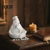 Blessed Mother Mary Decor Our Lady of Grace Statue, Virgin Rosary Holder, Figurine, Catholic Religious Home Centerpiece for Altar Bookshelf