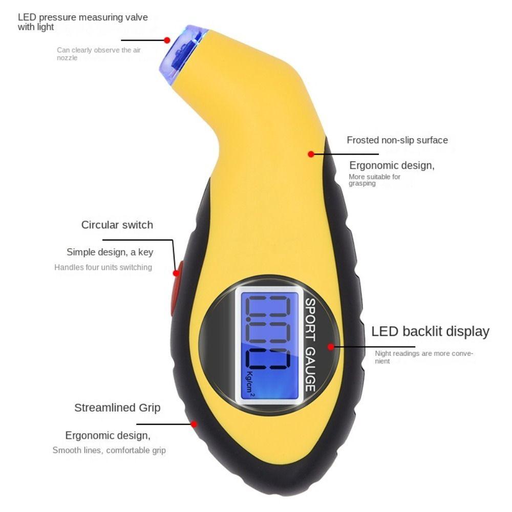 Digital Air Pressure Gauge Mini Barometers High Quality Tire Gauge