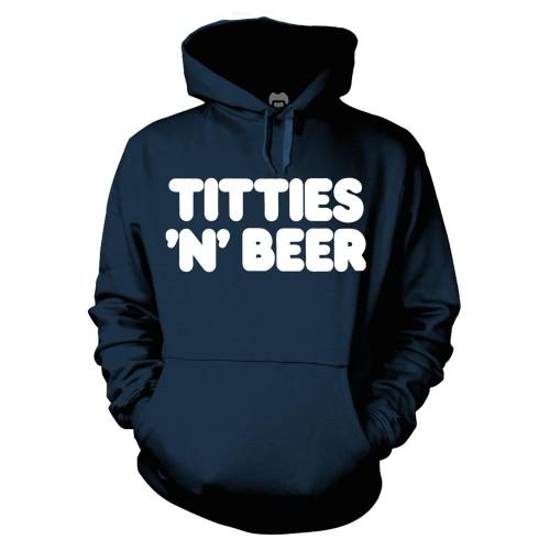 Unisex mikina s kapucí Frank Zappa pro dospělé Titties ´N´ Beer