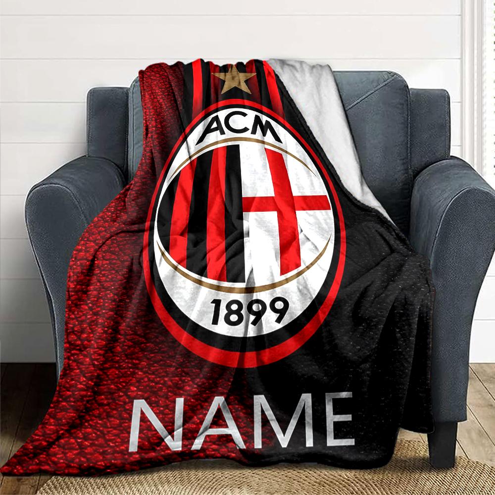 Custom Name Juventus Crest blanket for Couch & Bed, Plush Cozy Fuzzy Blanket Super Soft & Warm Blankets for Fall and Winter. 0908258