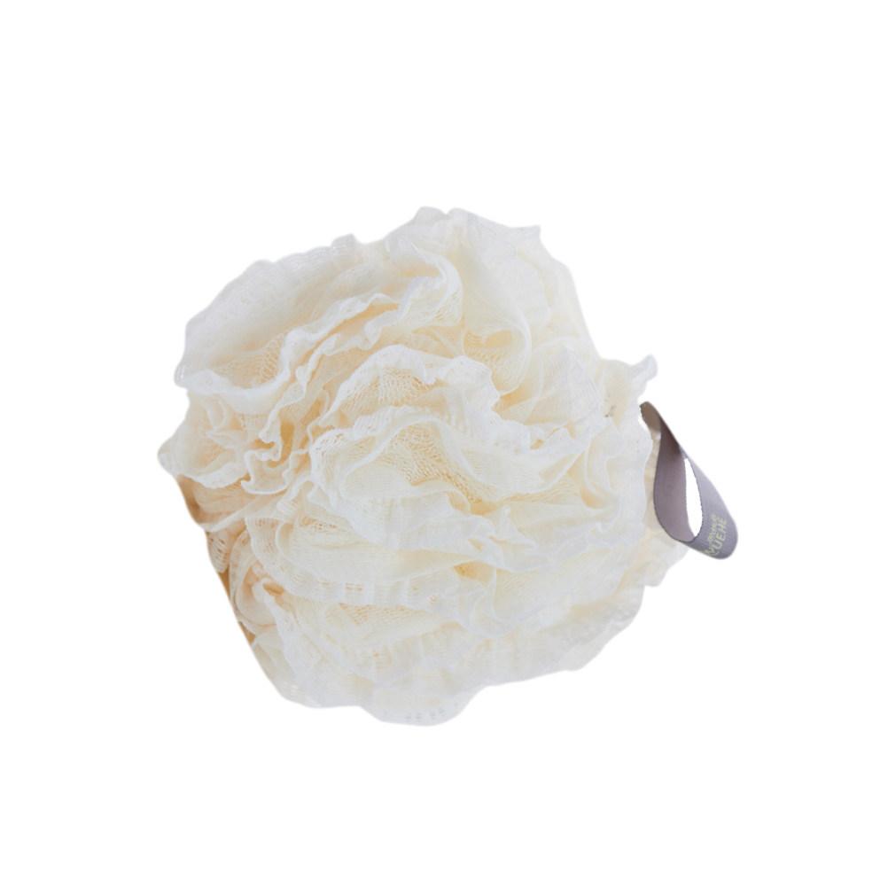 Sky-Blue Mesh Bath Ball Shower Ball for Exfoliating Cleansing Soothing Skin Gentle Lathering Hanging Back Scrubber Body