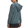 Under Armour Rival Fleece Solid Color Hooded Warm Zippered Fleece Sweatshirt Women Sweatshirt 1379497-587