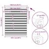VidaXL Roller Blind Light Filtering 140x175 Cm Grey Blackout Blind Window Home 240223