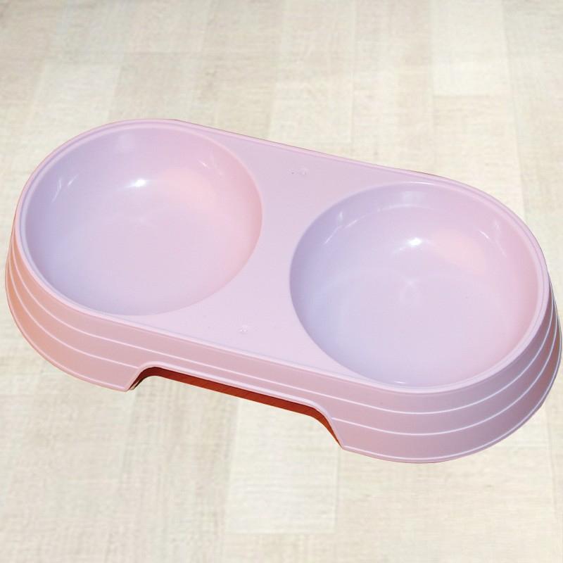 

Миска для домашних животных, миска для корма для кошек и собак, легко моется, не опрокидывается, утолщенная пластиковая миска для собак, миска для домашних кошек 23*12*3.7 cm