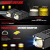 2Pcs Mini Grille Spotlight LED Headlight Bumper Fog Lamps Auxiliary 5500K 3000k Projector Lens Work Light Waterproof Driving Light,