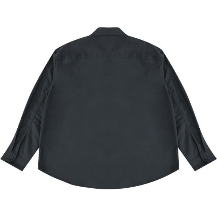Converse Cotton Long Sleeve Shirt Asia Sizing 'Black' Unisex 10027258-A01