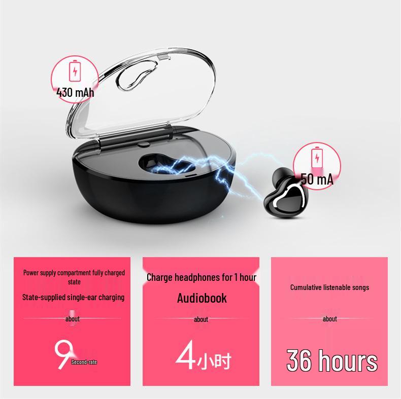 X7 Mini TWS Invisible Bluetooth 4.1 Earbuds with Charging Case for Sports
