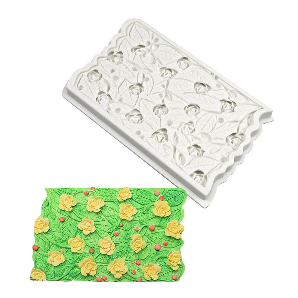 Flower Leaf Pattern Silicone Mold Kitchen Baking Tools DIIY Fondant Cake Mold for Cake Decorating Easy To Demold