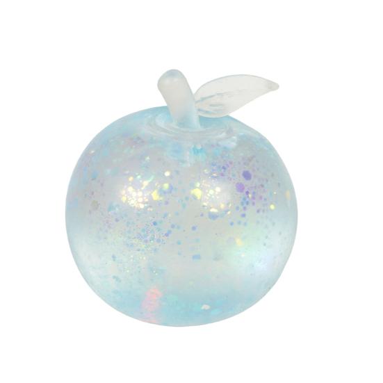 Relaxing Desk Toys for Office Maltose Glitter Apple Squeeze Stress Ball Soft TPR Slow Rising Fidget Rubber