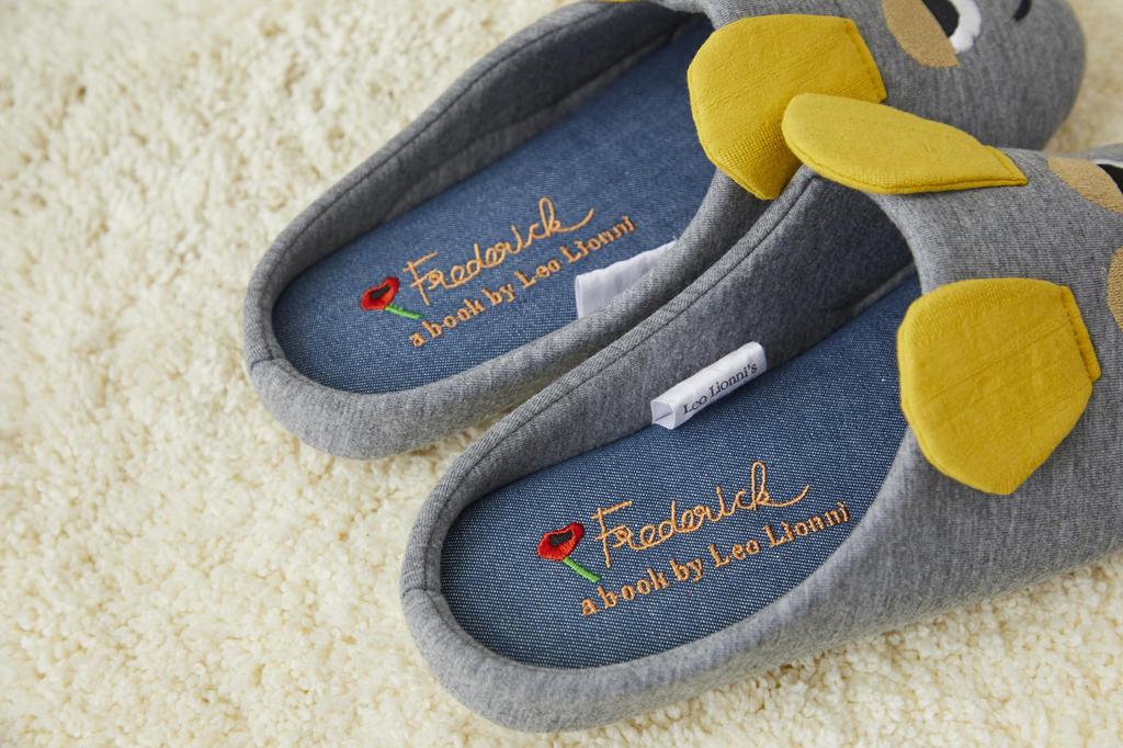 Atelier Momo and Momo Frederic Leo Friends Room Size Lionni's Shoes, Gray, M, 23-25cm, FS43643-41