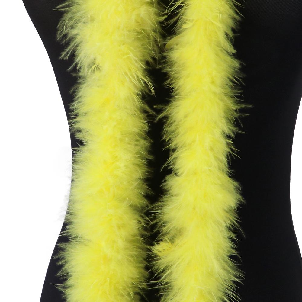 2 Meter Natürliches Truthahnfedern Boa 11g für DIY Bastel Schal Tuch Dekoration Flauschiges Federboa Nähen Kostüm Kleid Weihnachtsbaum Dekoration