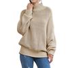 Pull tricoté pour femme, pull-over, tricot, femme, pull-over, confortable, hiver, automne, surdimensionné, décontracté