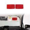 Red Soft Carbon Interior Vanity Mirror Trim Sticker For Subaru Forester SK 19-24