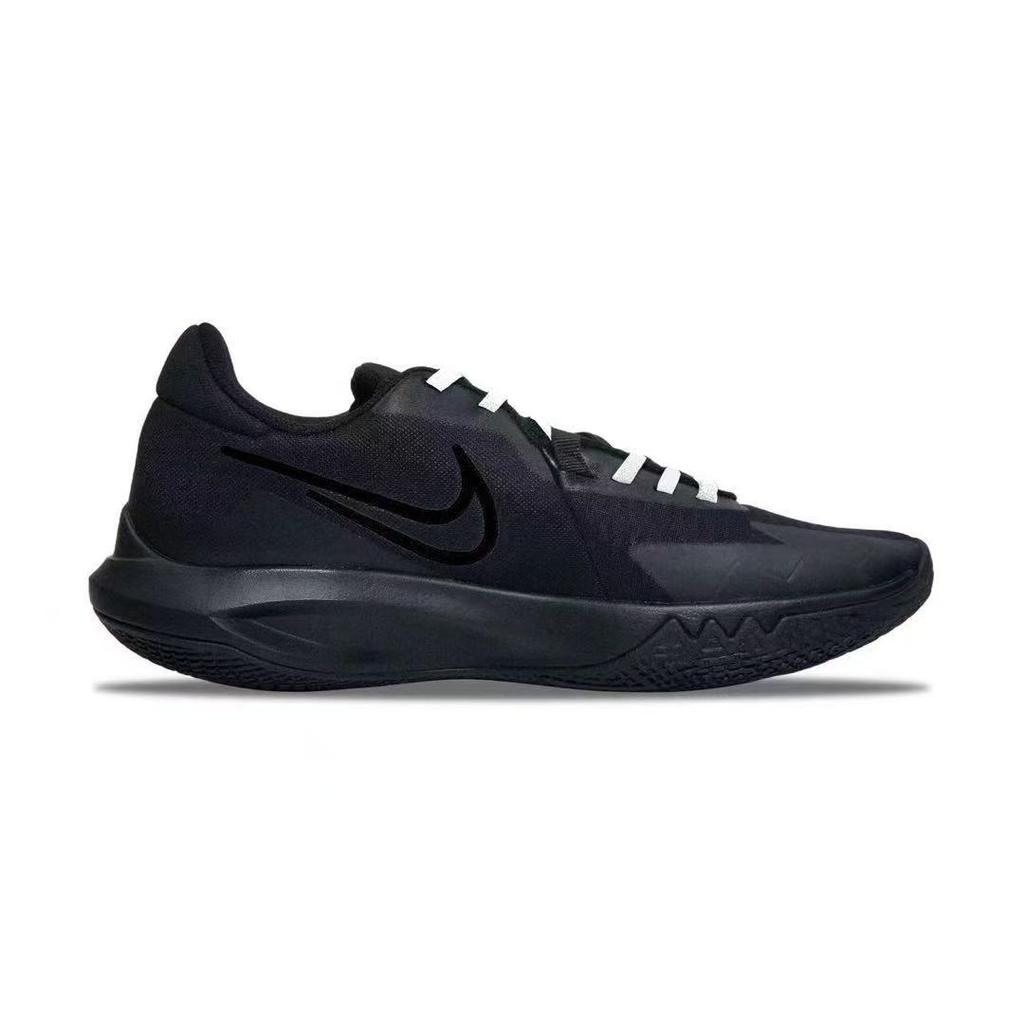 Nike Precision 6 Abrasion Resistant Abrasion Resistant Low Top Basketball Shoes Men's Black White IO7605-040(team741-)