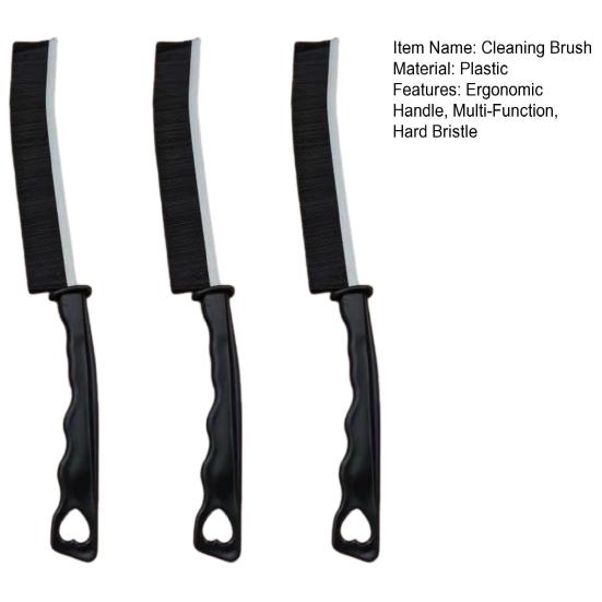 3Pcs Crevice Cleaning Brush Tight Spaces Hard Bristle Cleaning Brush Multi-Functional Cleaning Tool Household Cleaning Supplies