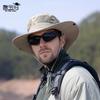 9245 Summer Eaves Breathable Sunshade Bucket Hat Men's Spring and Autumn Sunscreen Sun Hat Outdoor Mountaineering Fishing Hat
