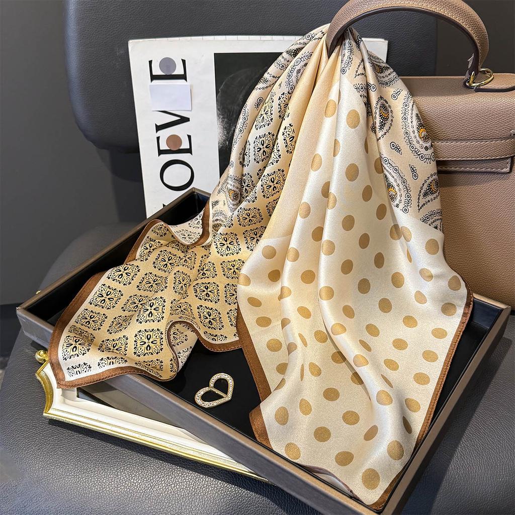 100% Pure Silk Scarf Women Neck Hair Headband Poncho Pashmina Foulard Female Bandana Scarves Hijab Shawl Square Headkerchief