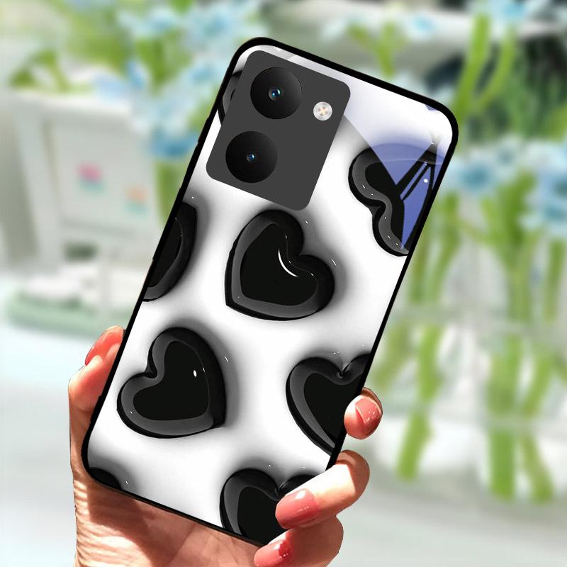 Para Capa Realme P3 Ultra 5G Capa à Prova de Choque Concha Traseira de Vidro Temperado Para-choque Para Capa de Telefone Realme P3ultra 5G RMX5030 Coque