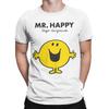 Mr Men Little Miss Mr. Glückliche Niedliche Lustige Glückliche T-Shirts Einzigartige Reine Baumwolle T-Shirts Rundhals Kurzarm T-Shirts 4XL 5XL Kleidung