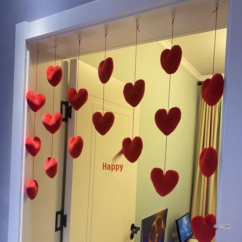 Charming Love Heart Door Curtain for Wedding & Princess Rooms
