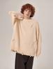 FLATWAVE IN SEOUL Ripsy Vintage Damaged Round Knit Cream