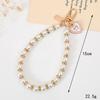 Cute Imitation Pearl Beads Chain Pendant Phone Keychain Bag Hangings Key Chain Mobile Phone Camera Wrist Strap Anti-Lost Pendant