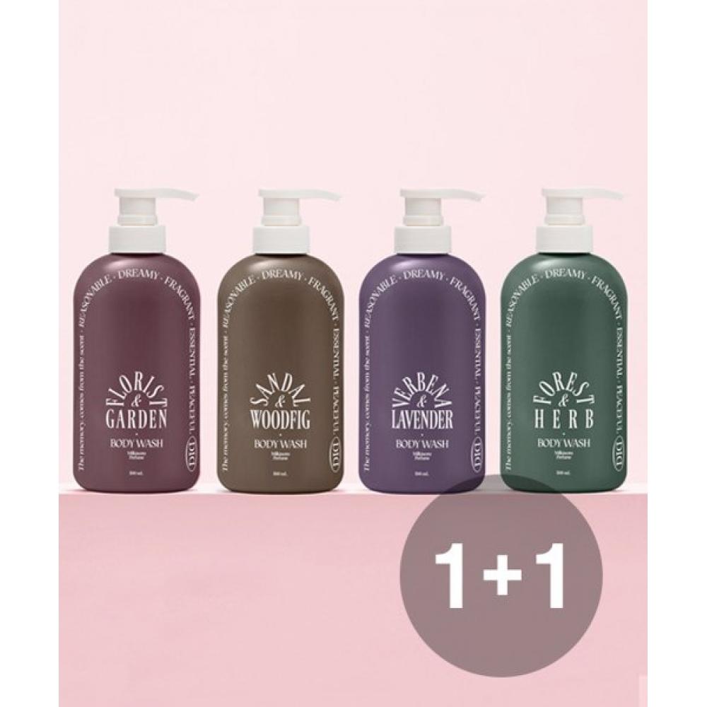 Odid [set Of 2] Milk In Sera Perfume Body Wash 500ml+500ml sandalwood pig/sandalwood pig