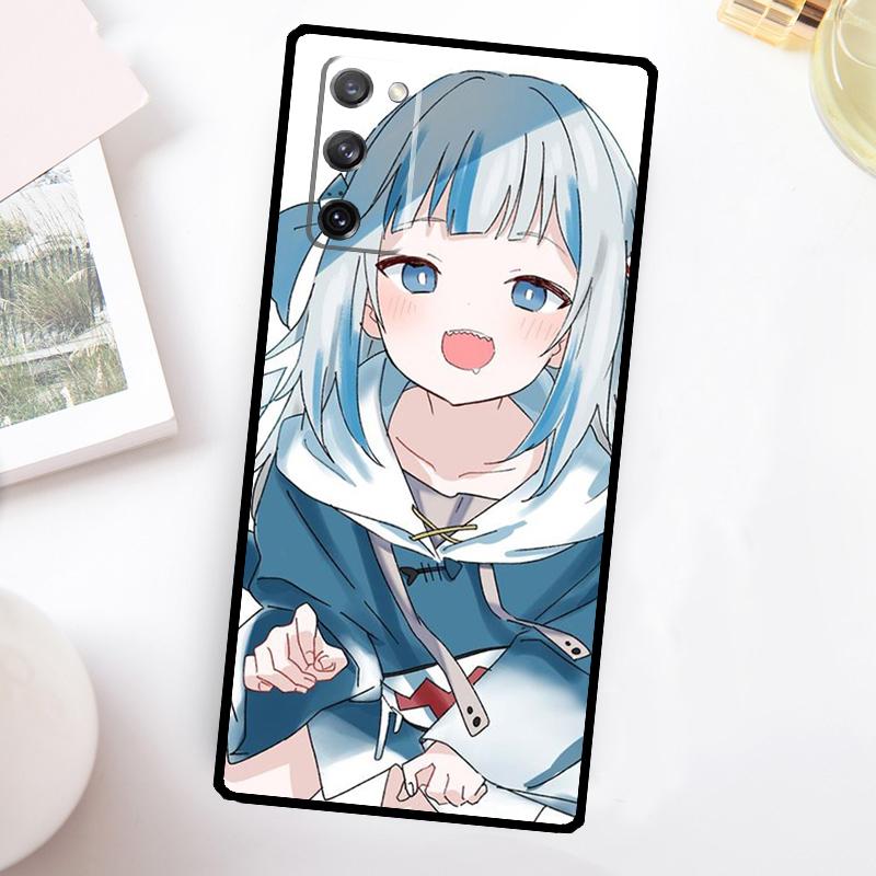 Gawr Gura Hololive Anime Hülle Für Samsung Galaxy S23 Ultra S22 Plus S20 S21 FE S8 S9 S10 Note 10 20 S24 Ultra Hülle