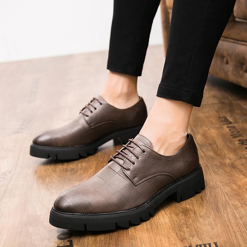 

Foreign trade large size new leather shoes fashion men s casual shoes trend British style business dress shoes best man shoes 37