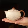 Ink Wash Beige Ru Ware Xishi Ceramic Teapot - Kung Fu Style Small Brewer for Tea