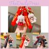 Encantador Chaveiro Anime Inuyasha Casal Fofo Argola de Chave de Carro Ornamento de Mochila