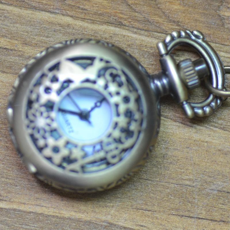 Retro Pocket Watch Men's and Women's Necklace Watch